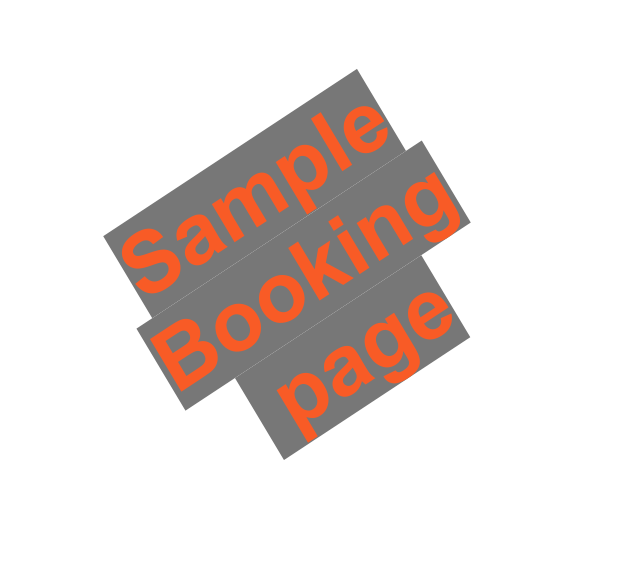 Sample Booking  page